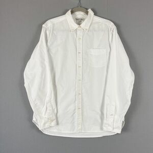 Alex Mill Oxford Shirt Mens Large White Button Down Long Sleeve Classic Preppy